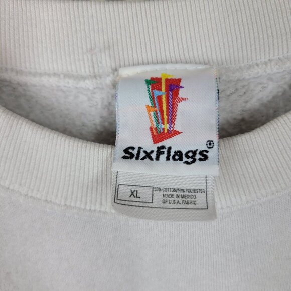 Vintage Y2K Looney Tunes Warner Brothers Crewneck Sweatshirt XL Rollercoaster - Picture 5 of 6